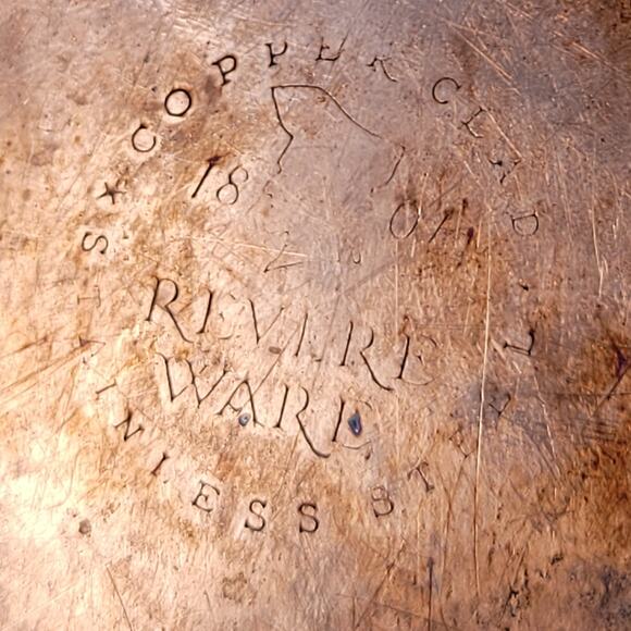 Revere Ware 2 Qt Copper‑Bottom Saucepan w/ Lid Clinton IL 1801 USA Vintage - Picture 6 of 8